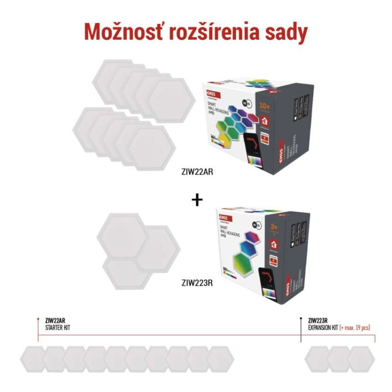 GOSMART WALL HEXAGONS (3pack) 1