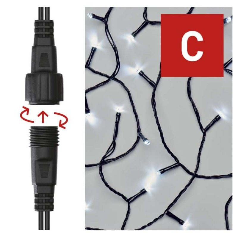 Vian. súprava 100-LED 10M IP44 CW D1AC03 7