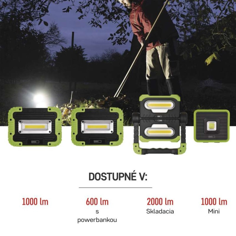 LED NABÍJECÍ PRACOVNÍ REFLEKTOR 5W COB 2