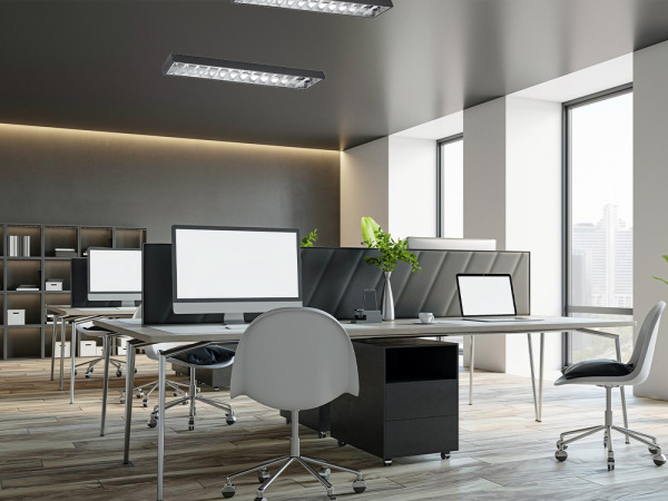 Čierne žiarivkové prisadené svietidlo na 2 x T8 ( 120cm LED trubica ) - TL302B 6