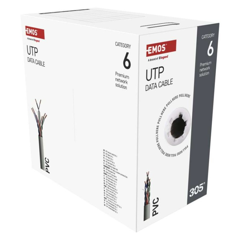 DATOVY KABEL CAT 6 UTP 305m 9