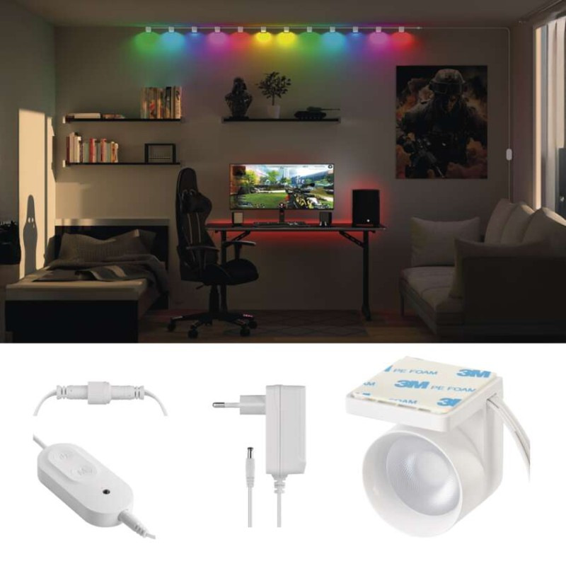 GOSMART STRING DOWNLIGHTS RGBIC+CCT 12PC 5