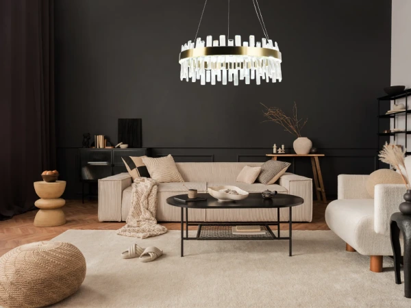 LED krištáľový luster + diaľkový ovládač 80W - J6342/C 8