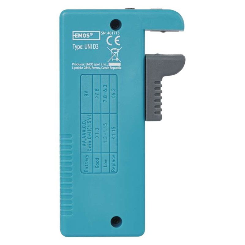 Tester batérii UNI D3 LCD univerzálny      N0322 3