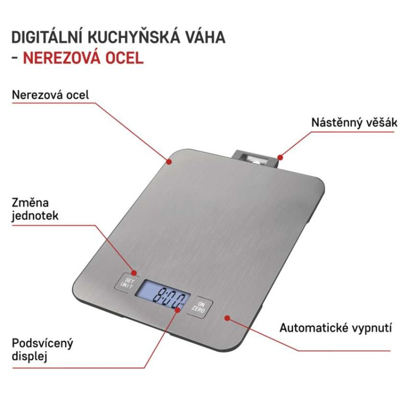 VÁHA KUCHYŇSKÁ EV023 STŘÍBRNÁ 1