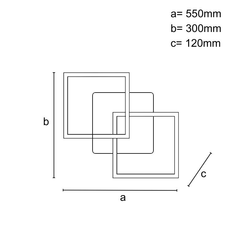 LED stropné svietidlo s diaľkovým ovládačom 80W - J3366/BR 10