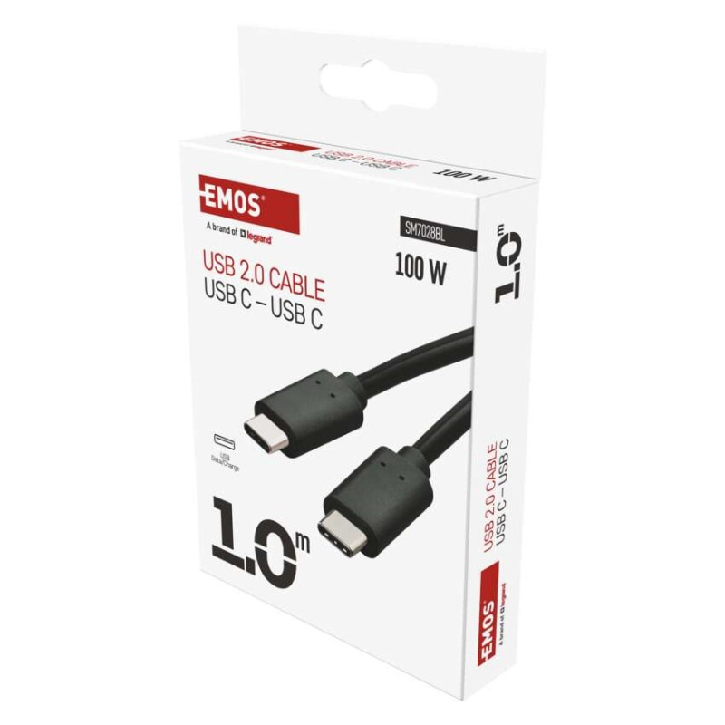 USB 2.0 C/M-C/M 1M ČERNÁ 5