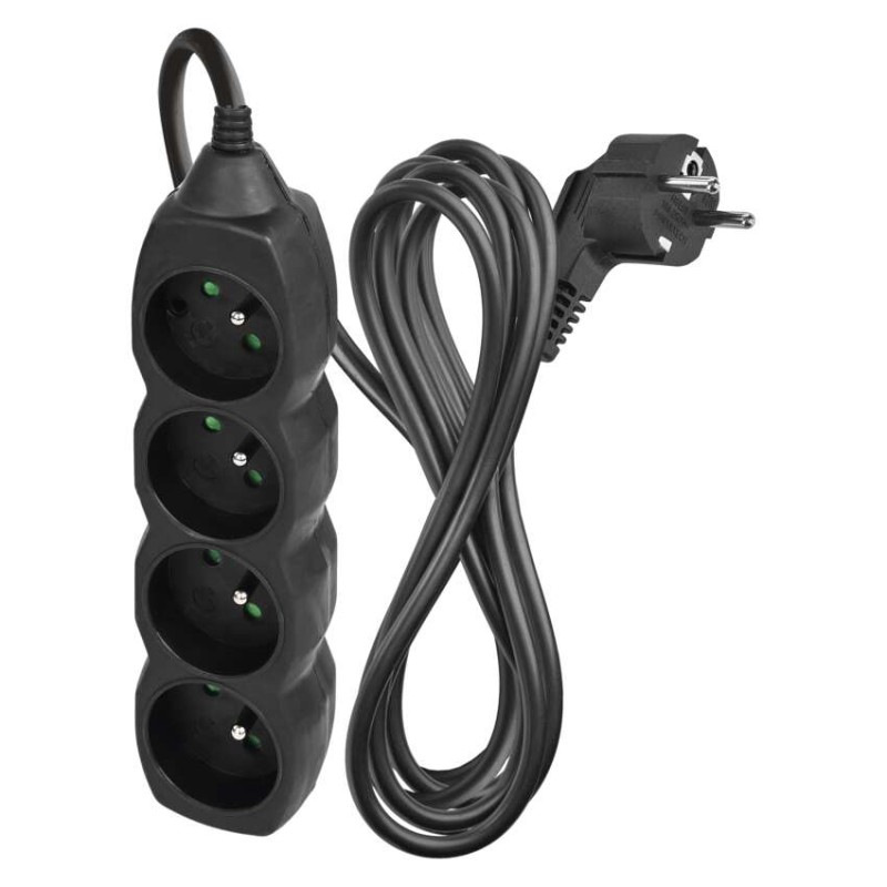 PRODLUŽKA 4Z 3M 1,5MM ČERNÁ