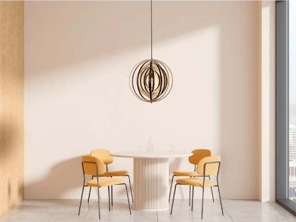 Závesné svietidlo z masívneho dreva E27 / 590 - WRE073 5