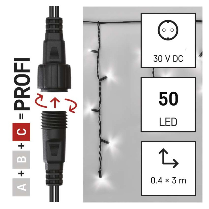 Řetěz rampouchy 3M-BLACK IP44 CW ZY2010 1