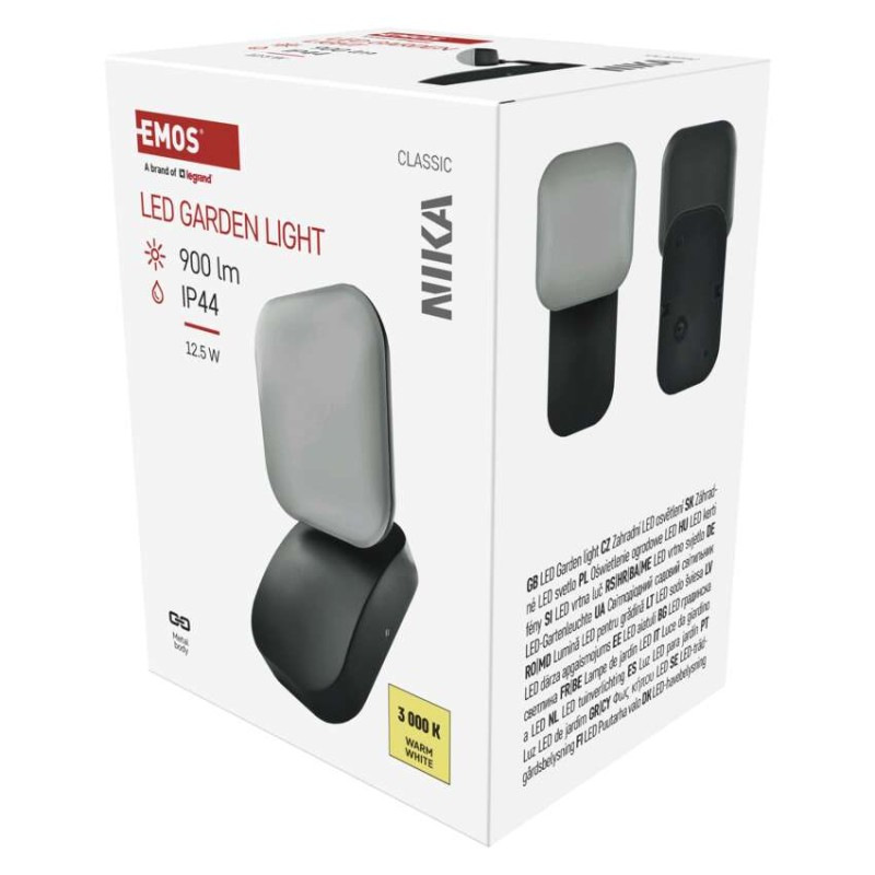 LED ZAHRADNÍ SVÍTIDLO,12,5W,IP44,900LM,N 6