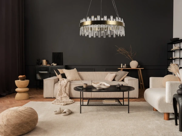 LED krištáľový luster + diaľkový ovládač 80W - J6342/C 6