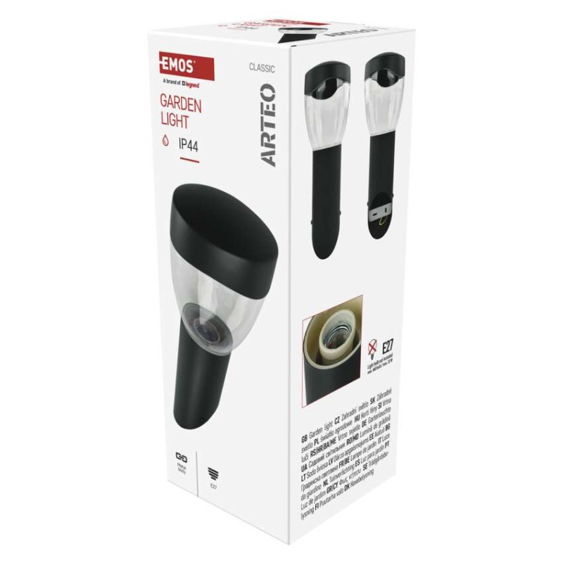 LED ZAHRADNÍ SVÍTIDLO,E27,IP44,MAX 15W,N 6