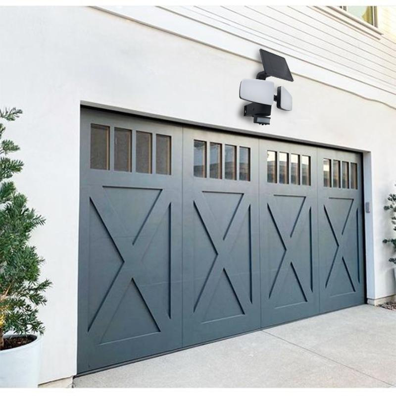 LED čierne vonkajšie solárne svietidlo so senzorom 12W / 3000K - 4100K - 6500K - LS023 13