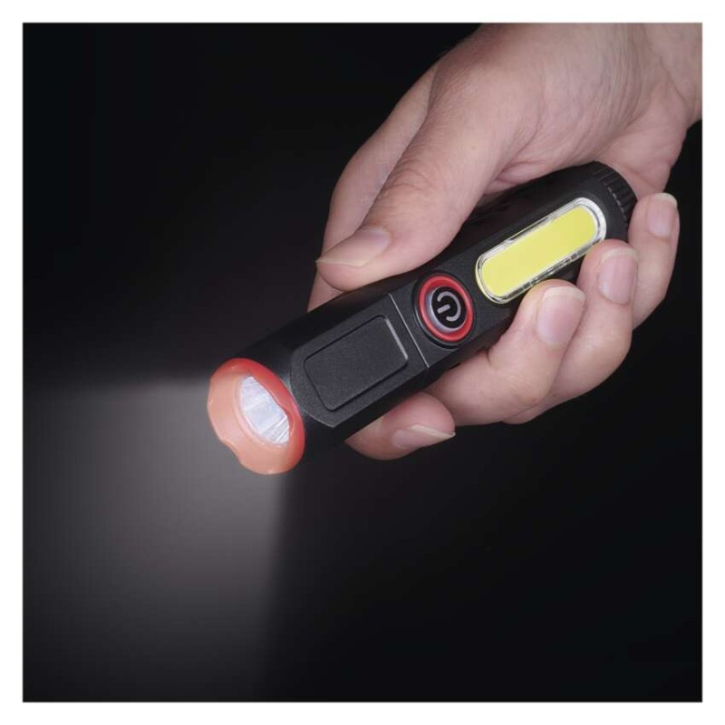 LED+COB LED NABÍJECÍ PLAST. SVÍTILNA 120