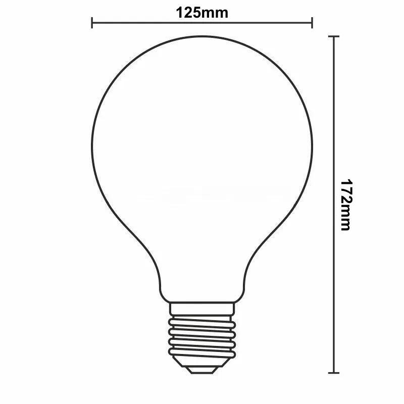 LED žiarovka / filament 11W - G125 / E27 / 3000K - ZLF913D 3