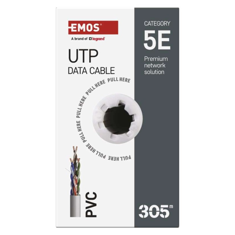 DATOVY KABEL CAT 5E UTP 305m 6