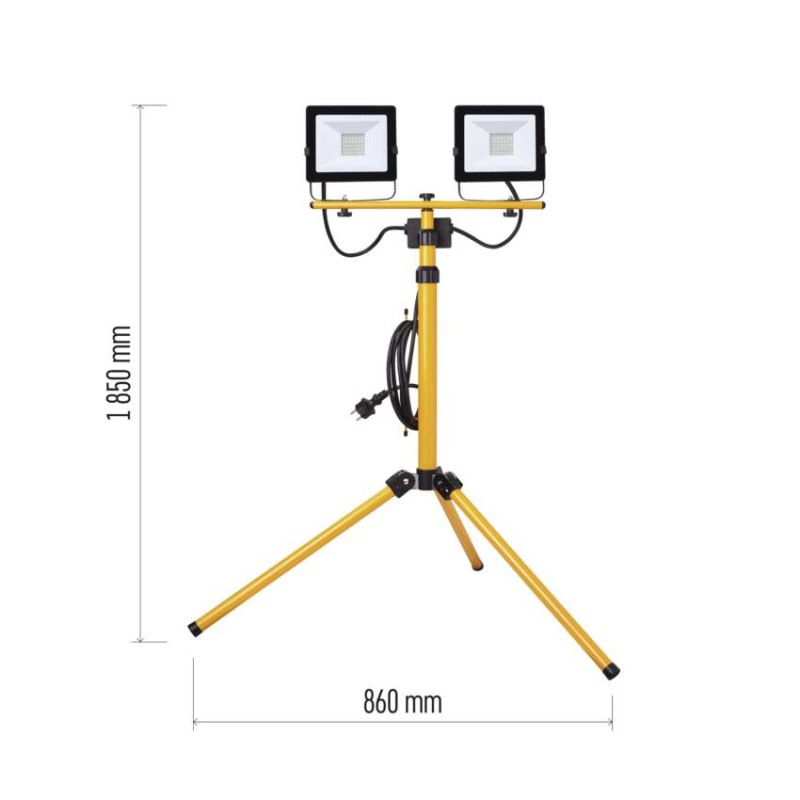 LED reflektor HOBBY SLIM 2x 30W+trojnoz. 2