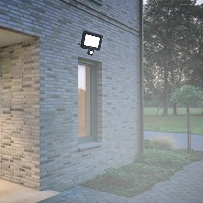 Vonkajší čierny LED reflektor 50W / 4000K - LF0024S 1