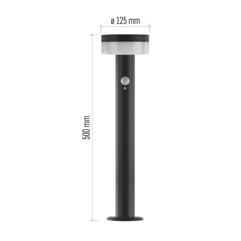 LED ZAHRADNÍ SV.IP44,SOLÁR SLOUP.50cm 6
