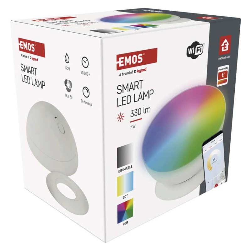 GOSMART AMBIENTNÍ LED LAMPA 7W 330LM BÍL 12