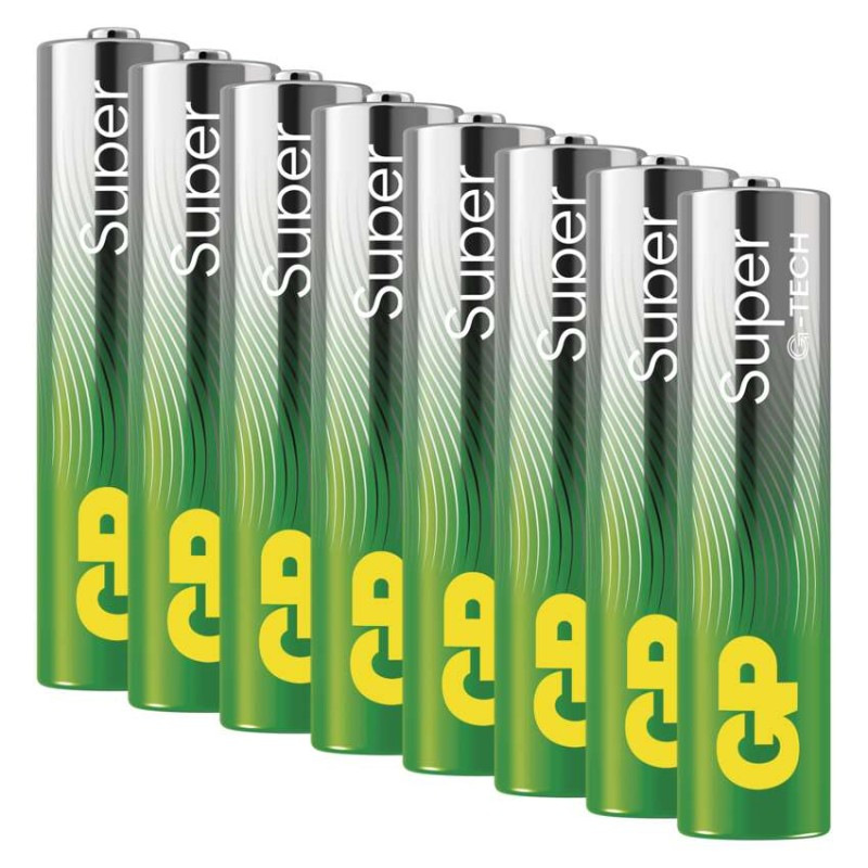 GP alkalická bat SUPER AAA (LR03) 8pcs v 1