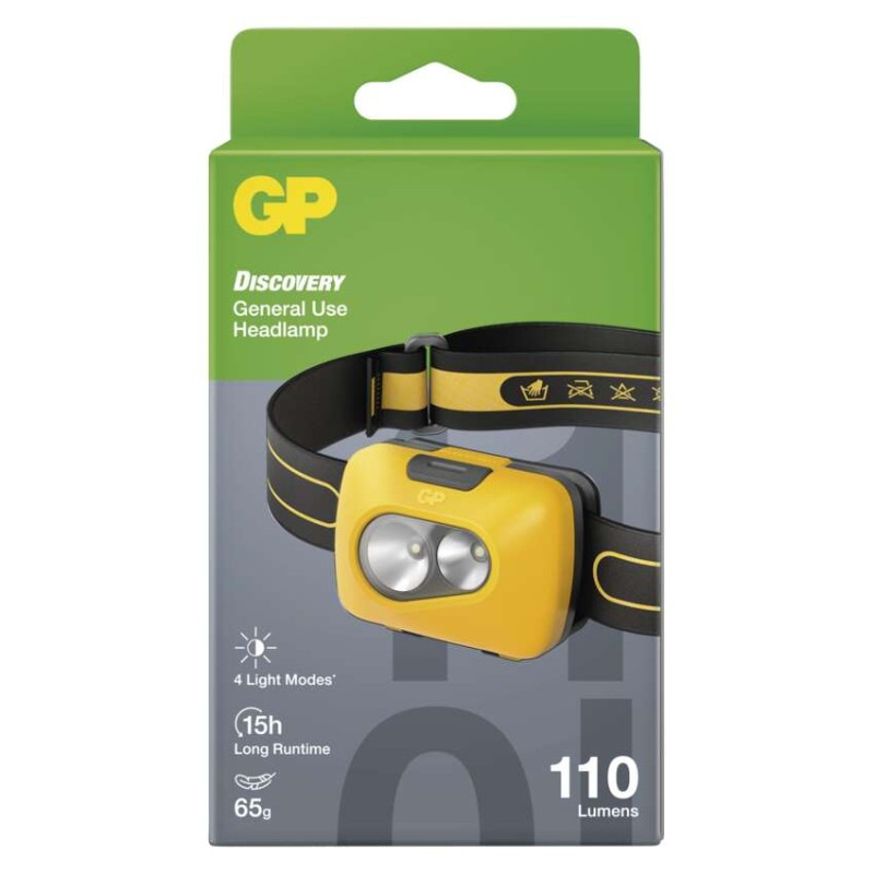 LED čelovka GP Discovery CH42, 100 lm