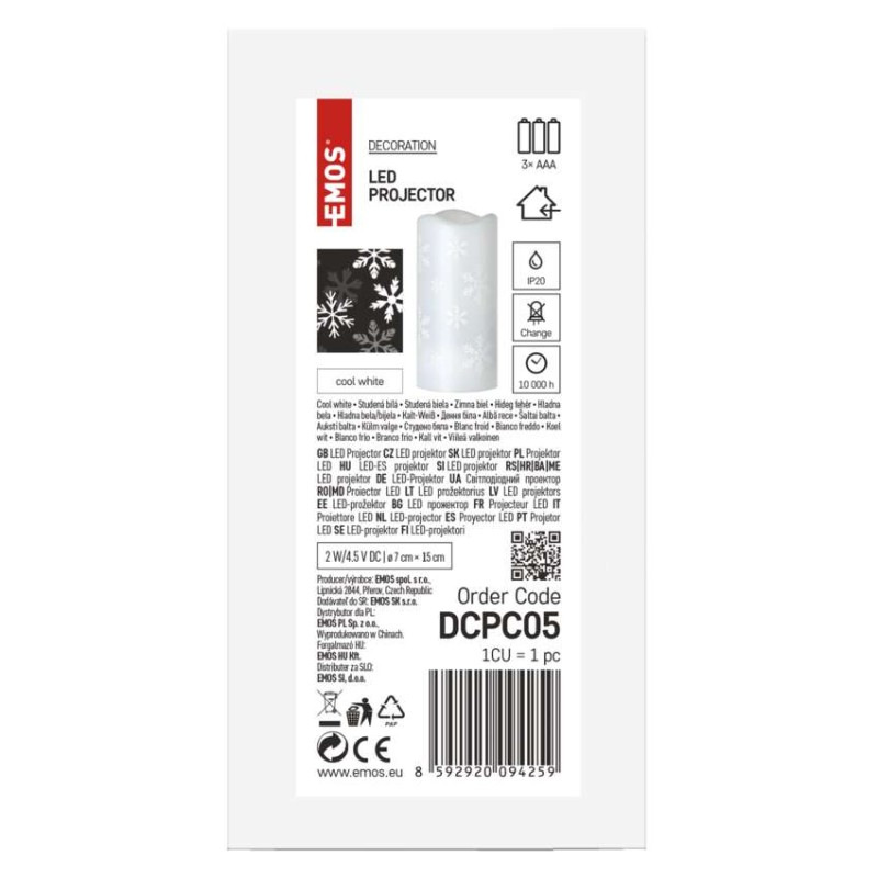 VIANOCE LED Projektor VLOČKA IP44  ZY1936 7