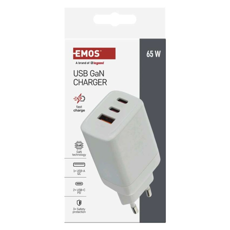 USB ADAPTÉR SÍŤ GAN PD 65W; A2C 7