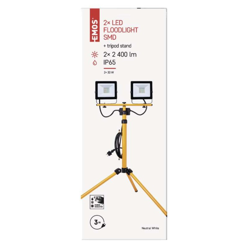 LED reflektor HOBBY SLIM 2x 30W+trojnoz. 4