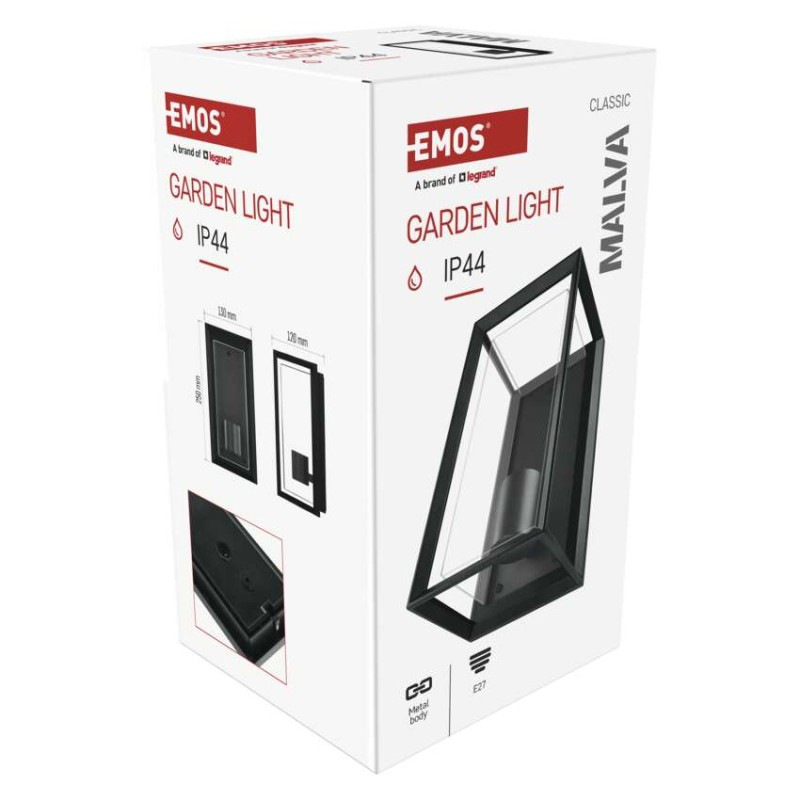 LED ZAHRADNÍ SVÍTIDLO,E27,IP44,MAX 15W,N 12
