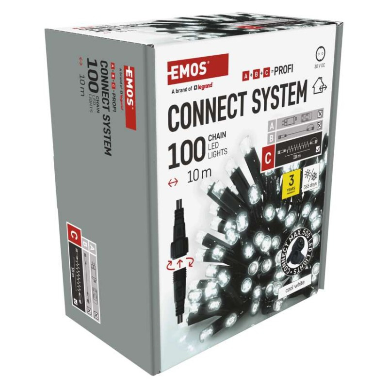 VIANOCE reťaz conn. 100LED 10m D2AC04 13