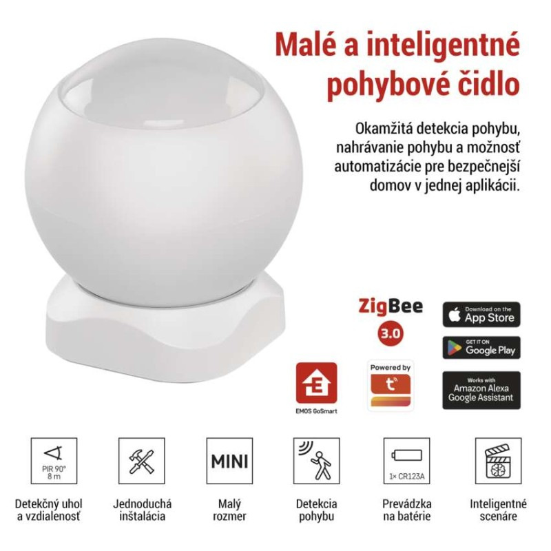 GOSMART PIR DETEKTOR POHYBU ZIGBEE IP-22 2