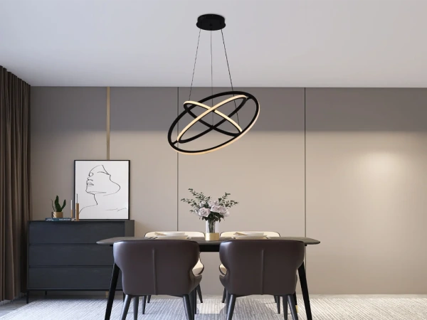 LED závesné svietidlo na lanku + diaľkový ovládač 105W - J4350/B 9