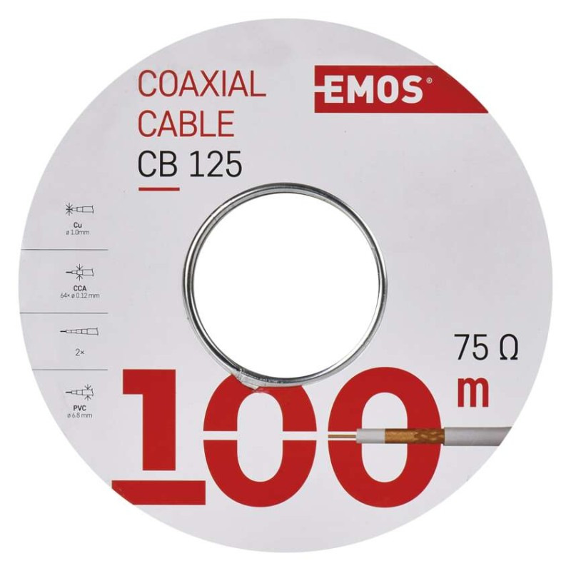 Koax CB125 100m Cu  S5385 2305120005 3
