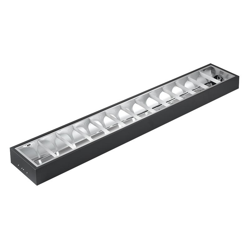 Čierne žiarivkové prisadené svietidlo na 2 x T8 ( 120cm LED trubica ) - TL302B 14