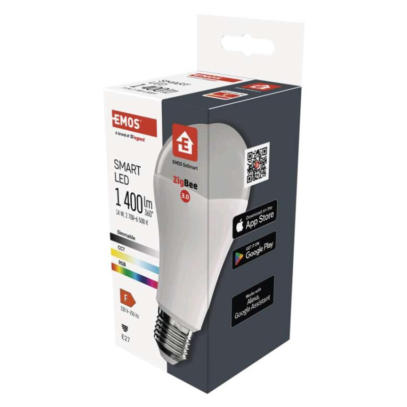 LED GOSMART A65 14W(94W)1400lmE27 ZIGBEE