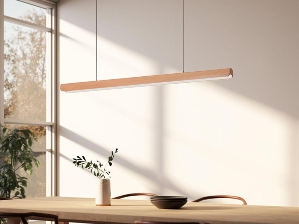 Drevený luster na lanku z masívneho dreva LED 22W / 1200 - WRL0421 5