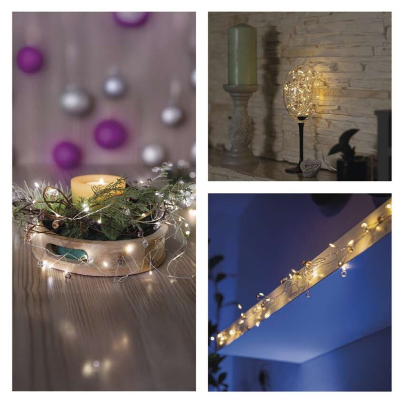 40LED GARLAND BEAD 3AA WW 10