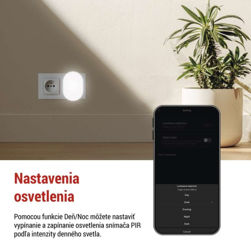 GOSMART WIFI PIR SENZOR S NOČNÍM SVĚTLEM 5