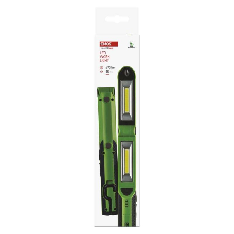 Svietidlo prenosné COB LED P4535 670lm 2200mAh 3,7 V EMOS 8