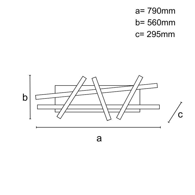 LED stropné svietidlo s diaľkovým ovládačom 60W - J3370/BCH 6