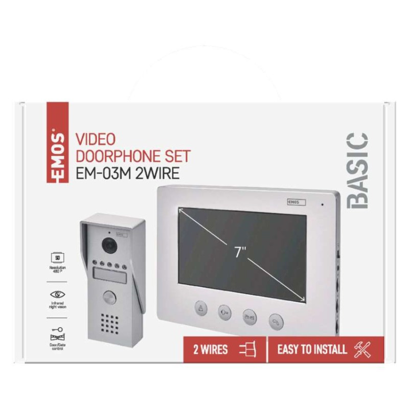 VIDEOTELEFON 7 SADA EM-03M 2 wire 4