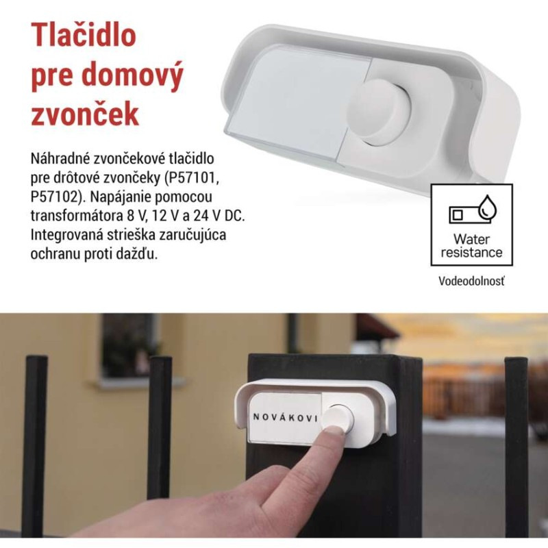 NÁHR.TLAČ.K DRÁTOVÝM ZVONKŮM P57101, P57 1