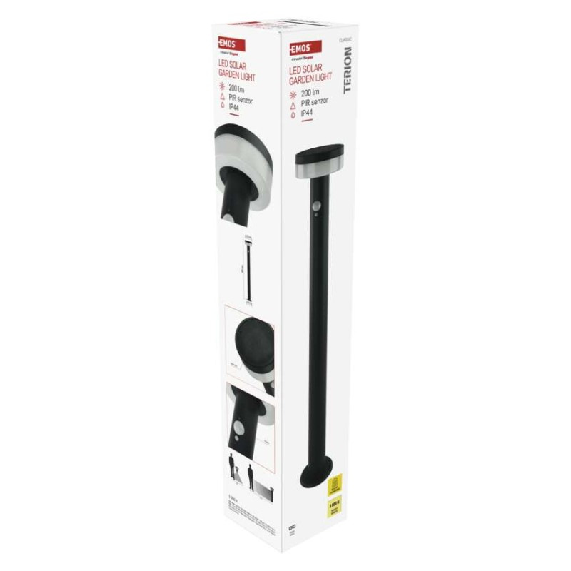 LED ZAHRADNÍ SV.IP44,SOLÁR SLOUP.80cm 12