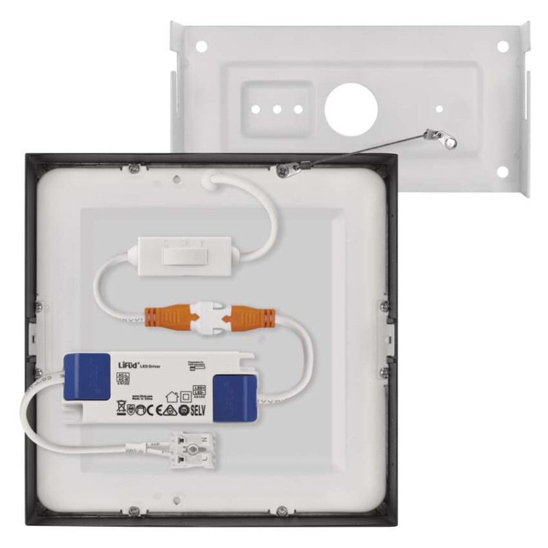 LED panel stropný prisadený štvorec 12,5W NEXXO ZM6333 9