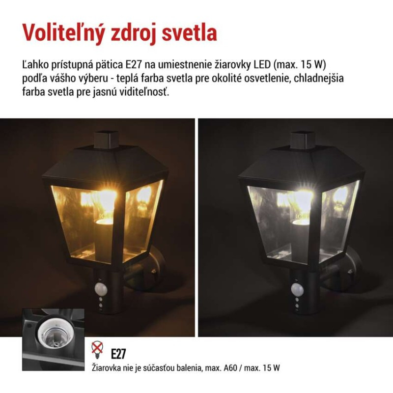 LED ZAHRADNÍ SVÍTIDLO,E27,IP44,MAX 15W,N 4
