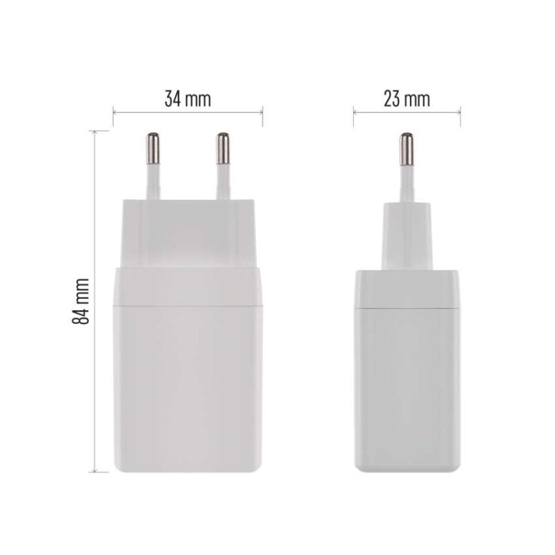 USB ADAPTÉR SÍŤ GAN PD 45W; AC 13