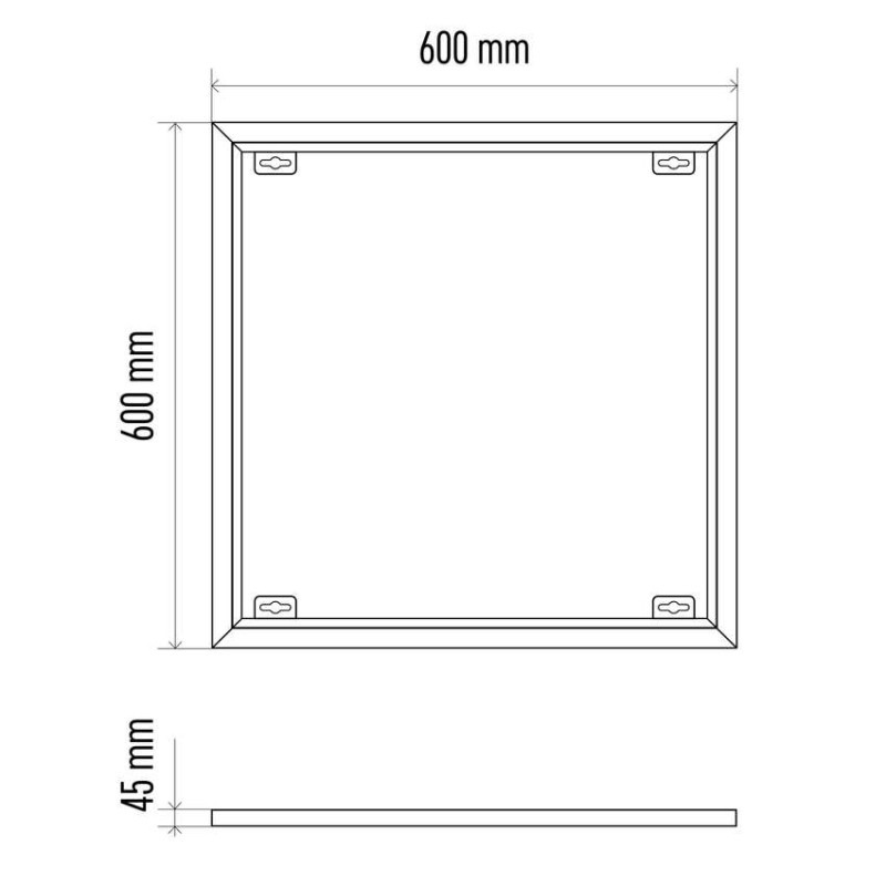 Rám pre LED panel 600x600 ZR9034 EMOS 4