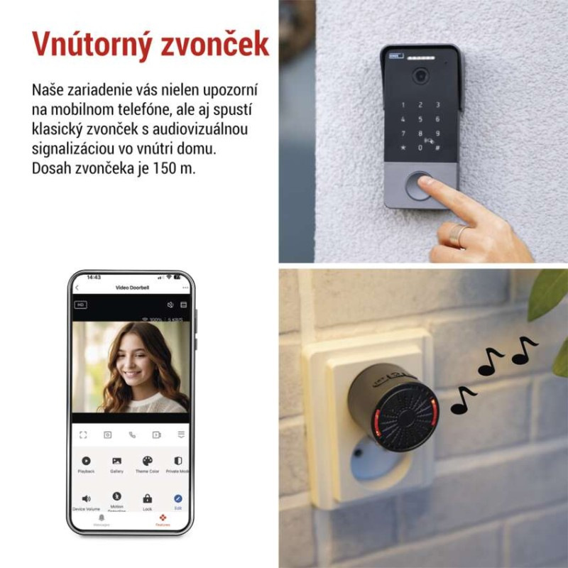 Videozvonček GoSmart IP-21PoE H4034 4